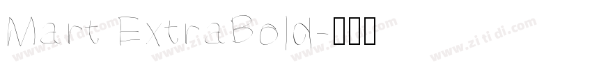 Mart ExtraBold字体转换